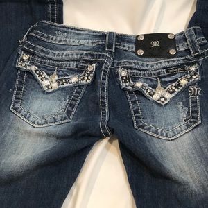 EUC Miss Me Boot Cut Jeans Size 27